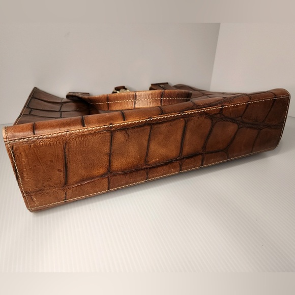 Dooney&Bourke Genuine Italian Leather Croc Embossed Pembrook AmelieTote Handbag - Picture 8 of 15